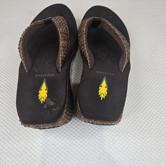 Volatile Womens Woven Platform Flip Flops Size 6 - Picture 7 of 10
